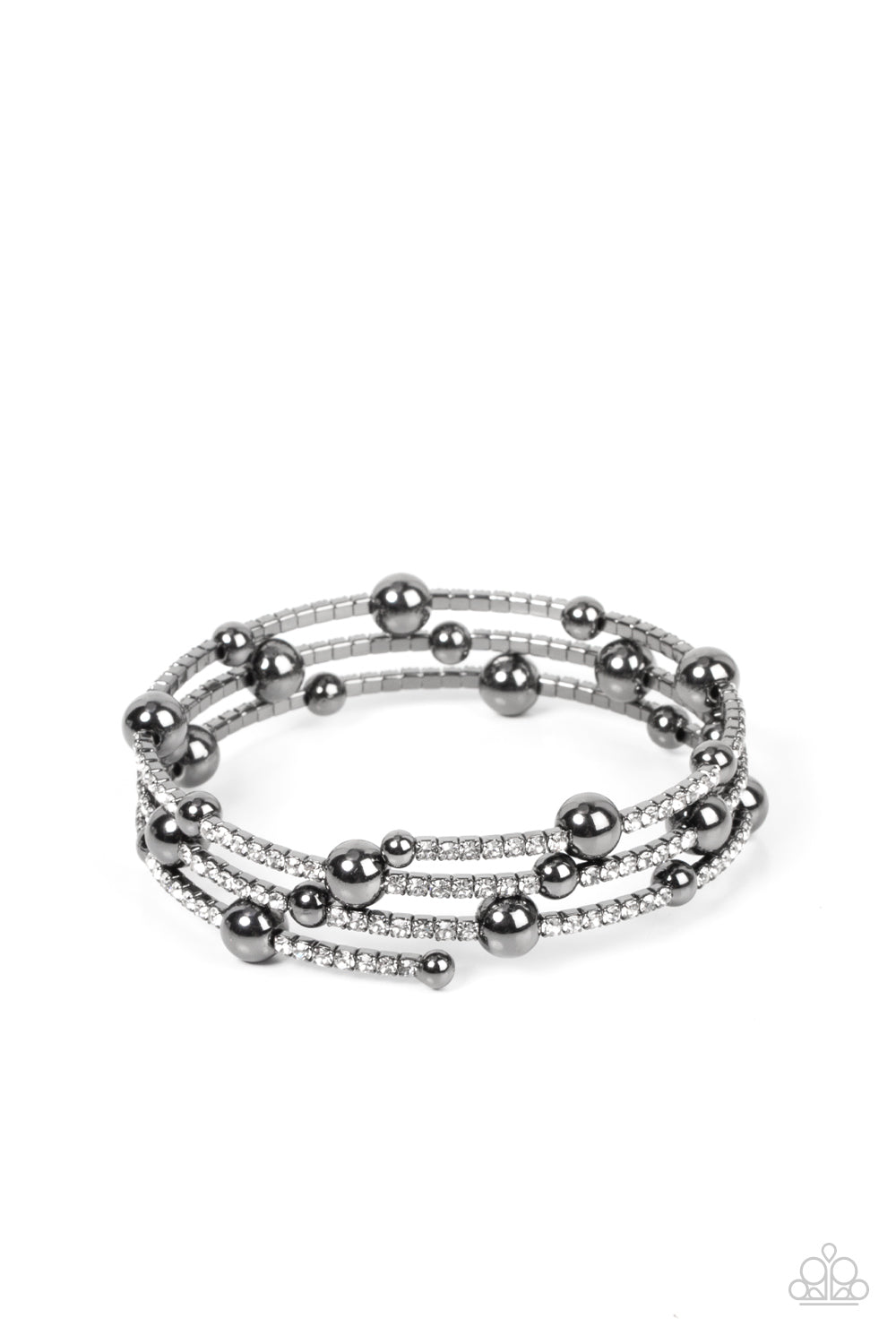 Paparazzi Spontaneous Shimmer - Black Bracelet