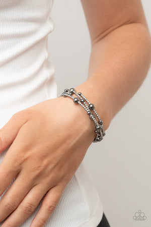 Paparazzi Spontaneous Shimmer - Black Bracelet