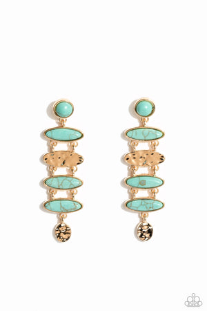 Paparazzi Rustic Reverie - Blue Earrings
