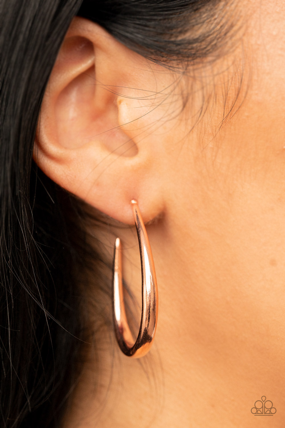 Paparazzi CURVE Your Appetite - Copper Earrings