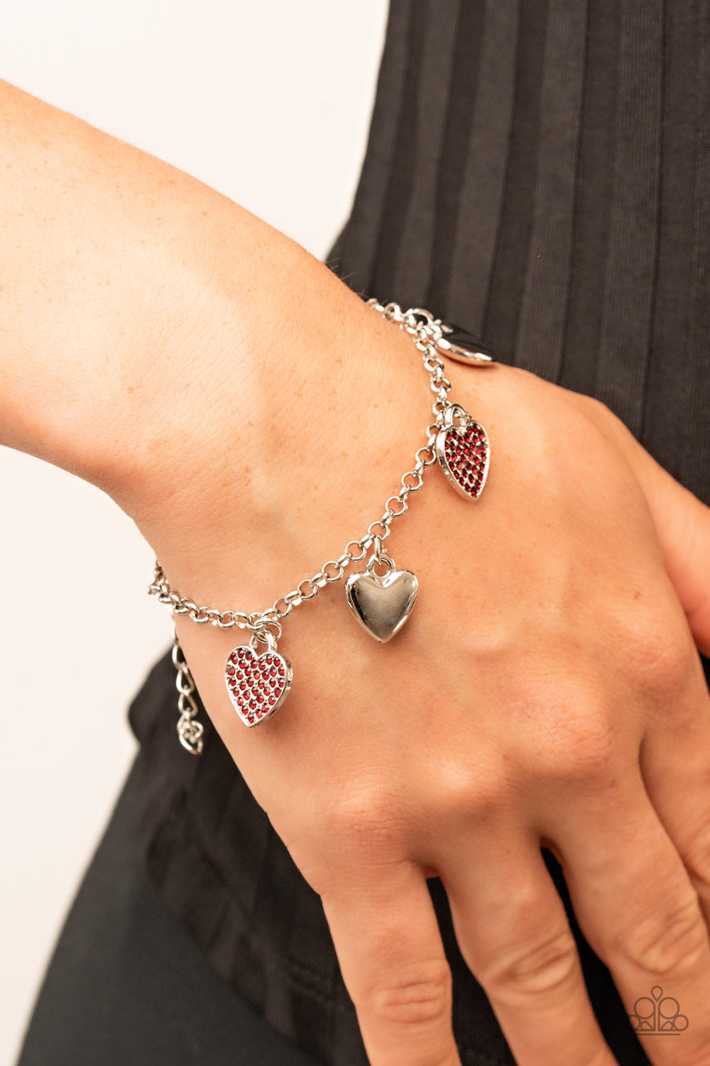 Paparazzi Lusty Lockets - Red Bracelets