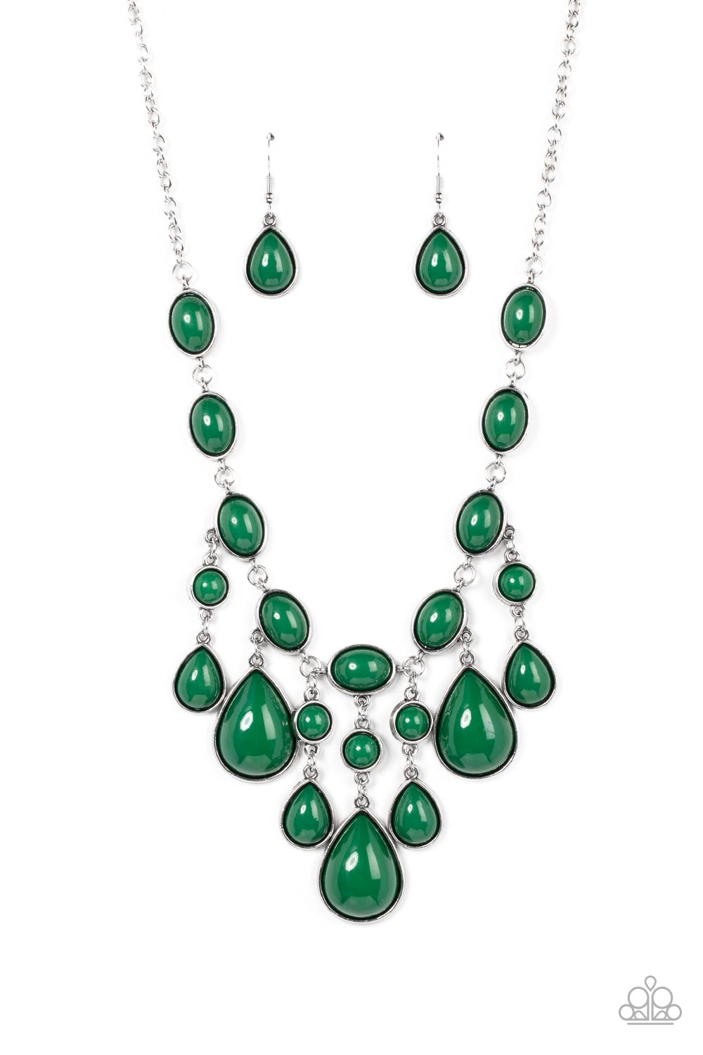 Paparazzi Mediterranean Mystery - Green Necklace