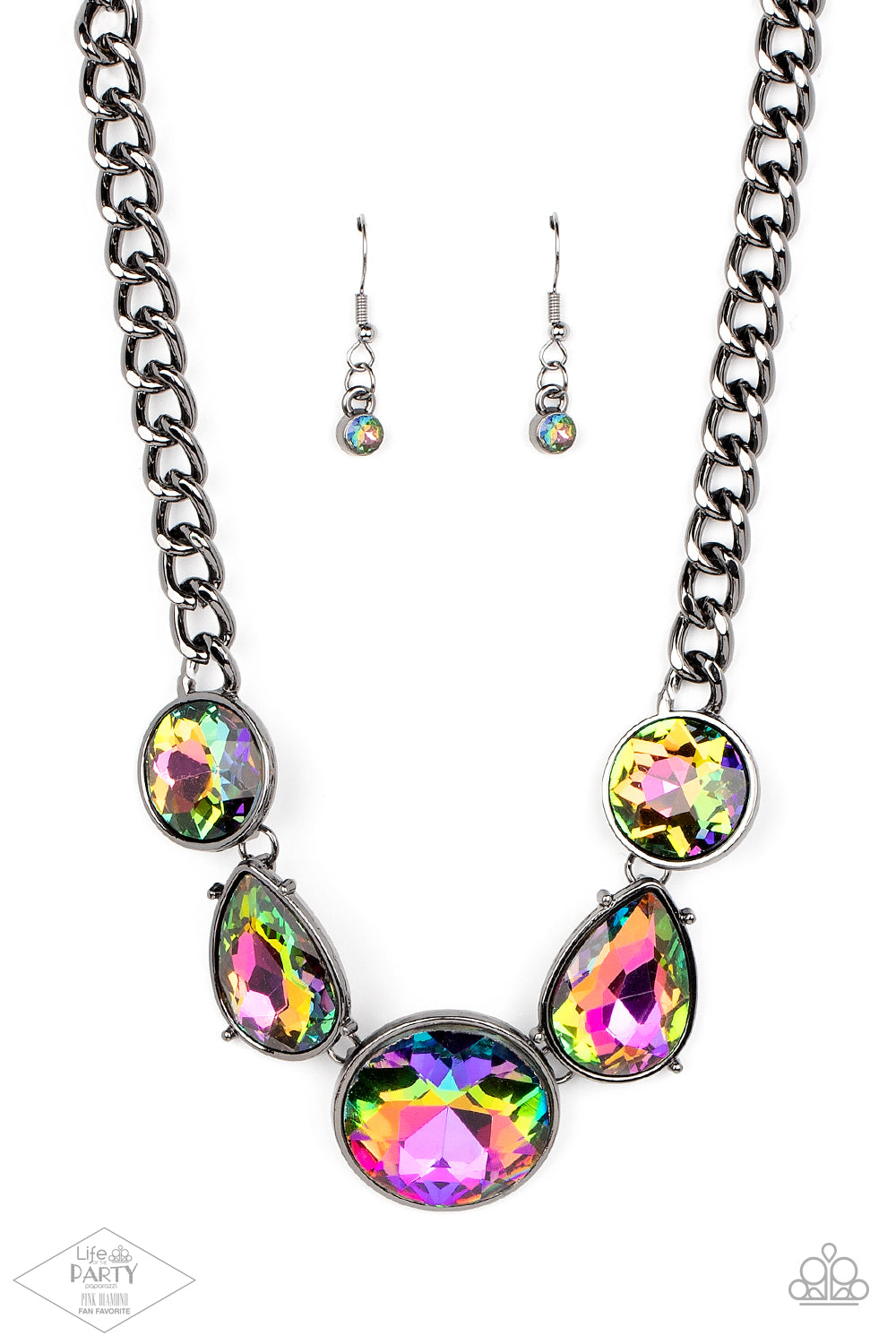 Paparazzi All The Worlds My Stage - Multi Oil Spill Necklace