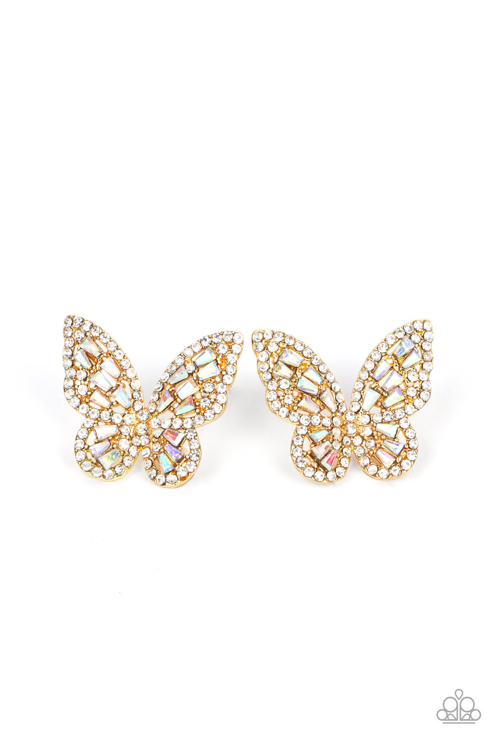 Paparazzi Smooth Like FLUTTER - Gold Earrings