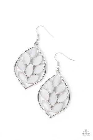 Paparazzi Glacial Glades - White Earrings