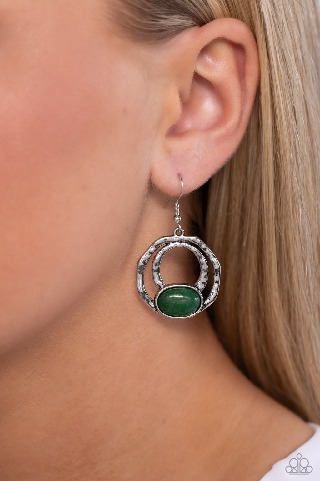Paparazzi Terrestrial Retreat - Green Earrings