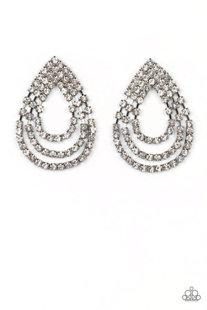 Take a POWER Stance - Black Earrings