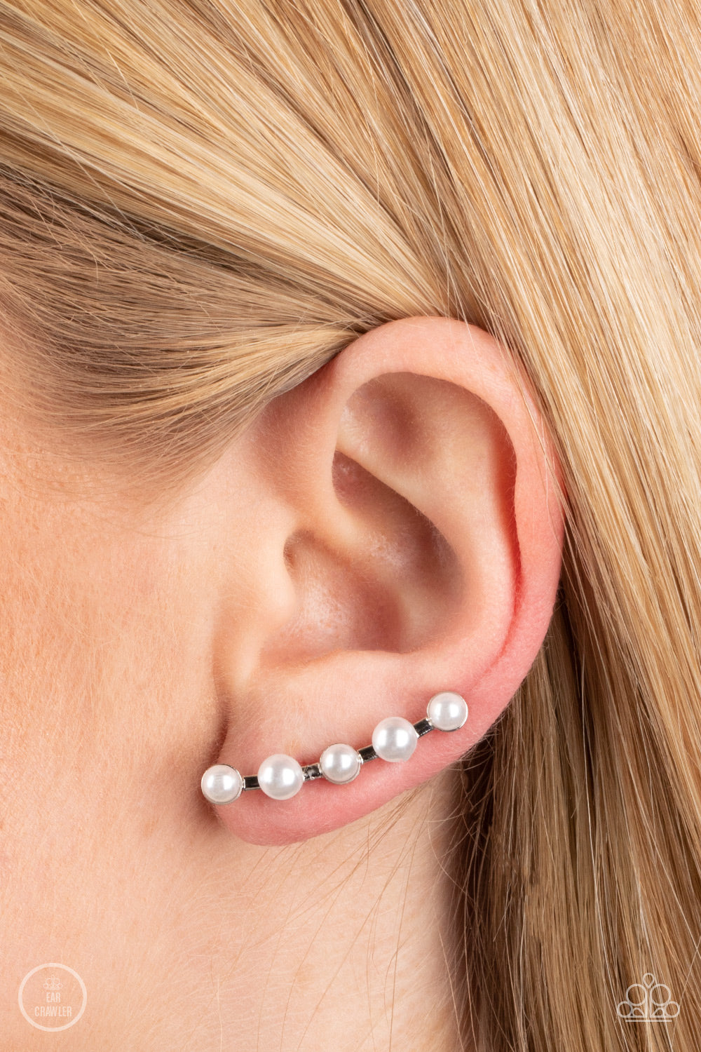 Paparazzi Drop-Top Attitude - White Ear Crawler