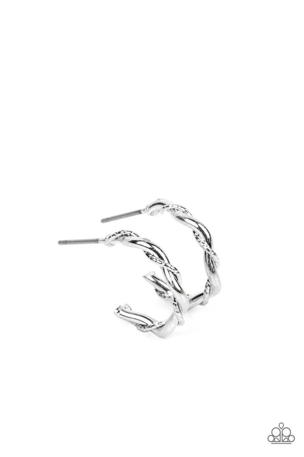 Paparazzi Irresistibly Intertwined - Silver Earrings