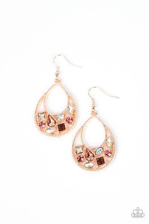 Paparazzi Regal Recreation - Gold Earrings