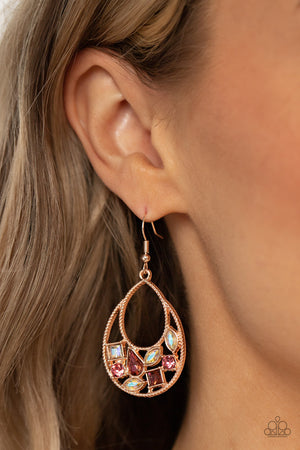 Paparazzi Regal Recreation - Gold Earrings