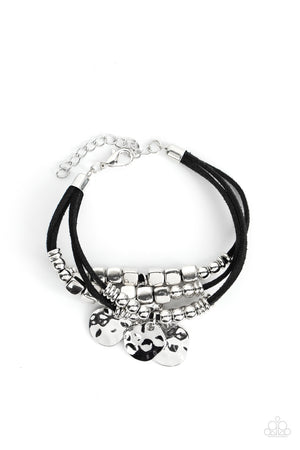 Paparazzi Token Trek - Black Bracelet