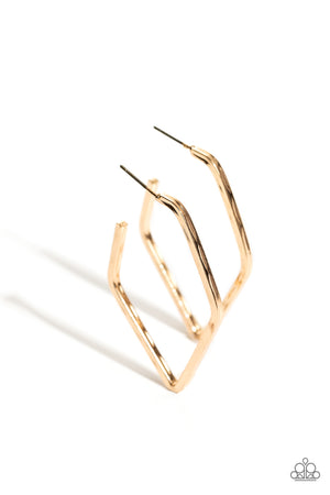 Paparazzi Winning Edge - Gold Earings