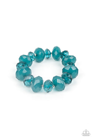 Paparazzi Keep GLOWING Forward - Blue Bracelet