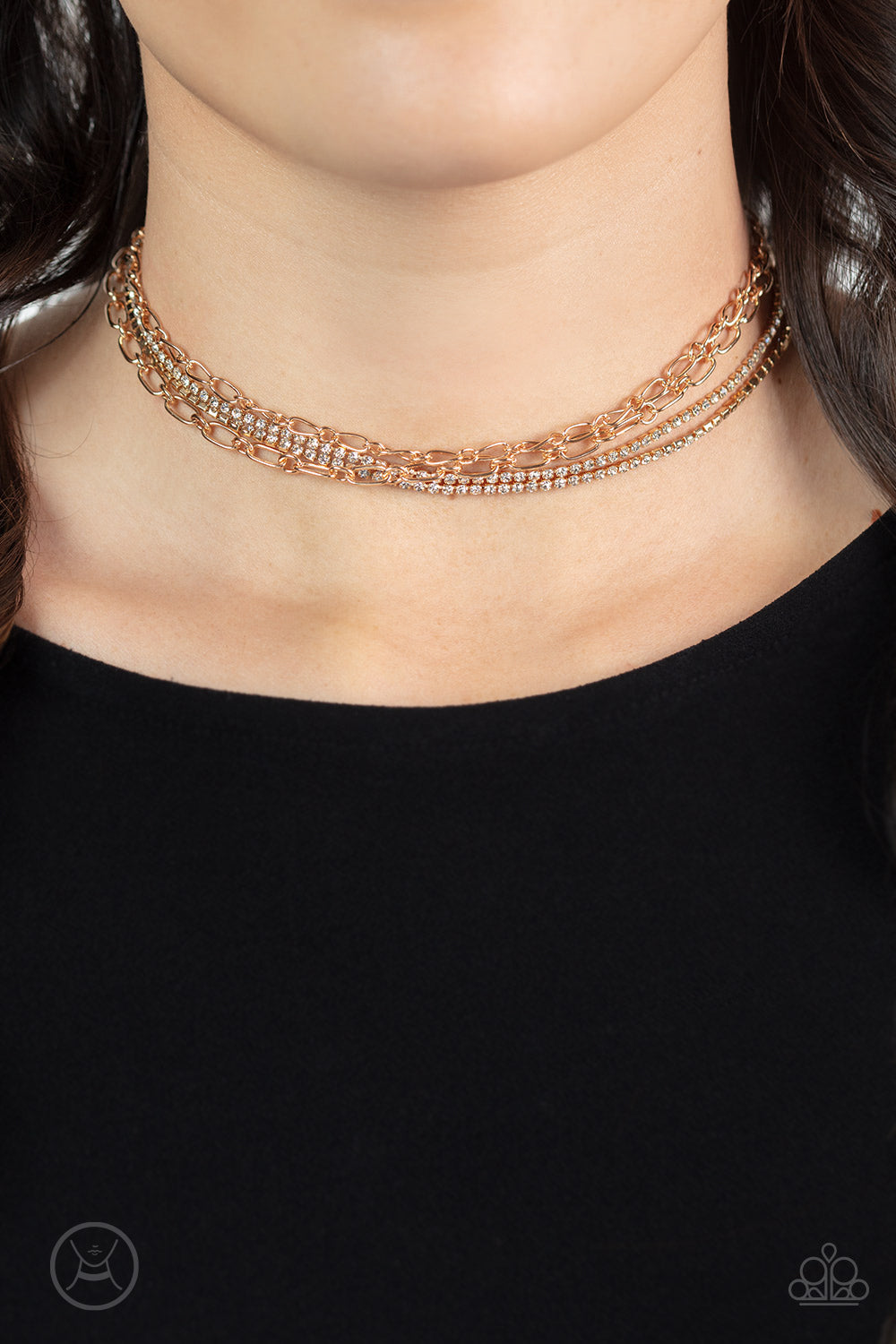 Paparazzi Glitter and Gossip - Gold Choker