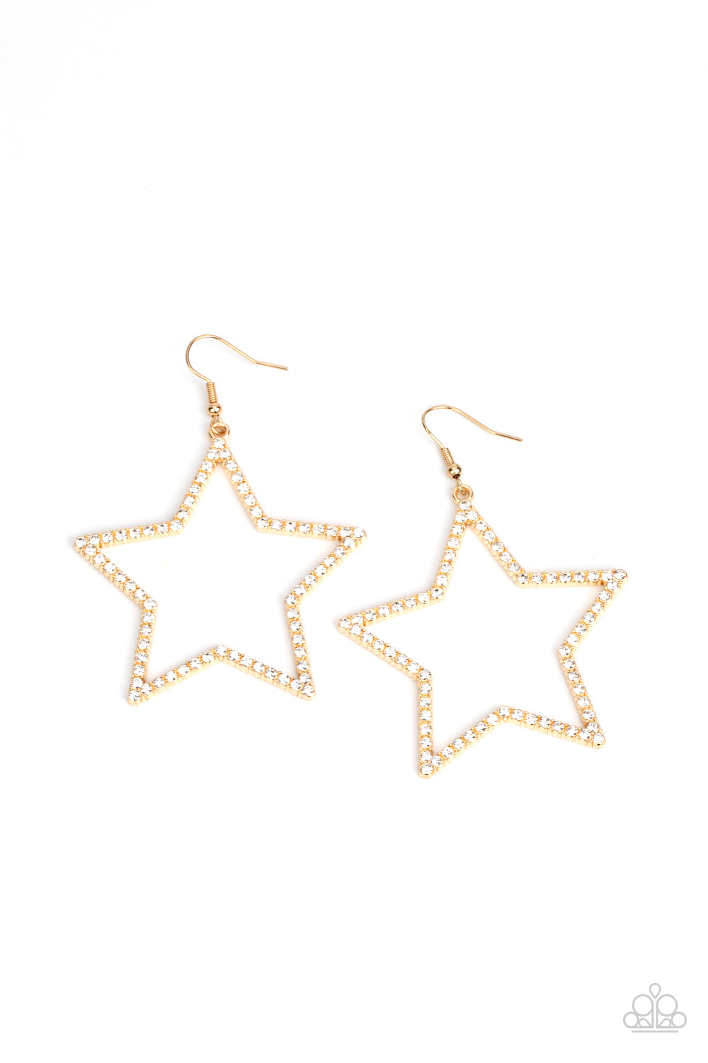 Paparazzi Supernova Sparkle - Gold Earrings