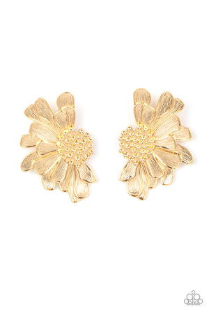 Paparazzi Farmstead Meadow - Gold Earrings