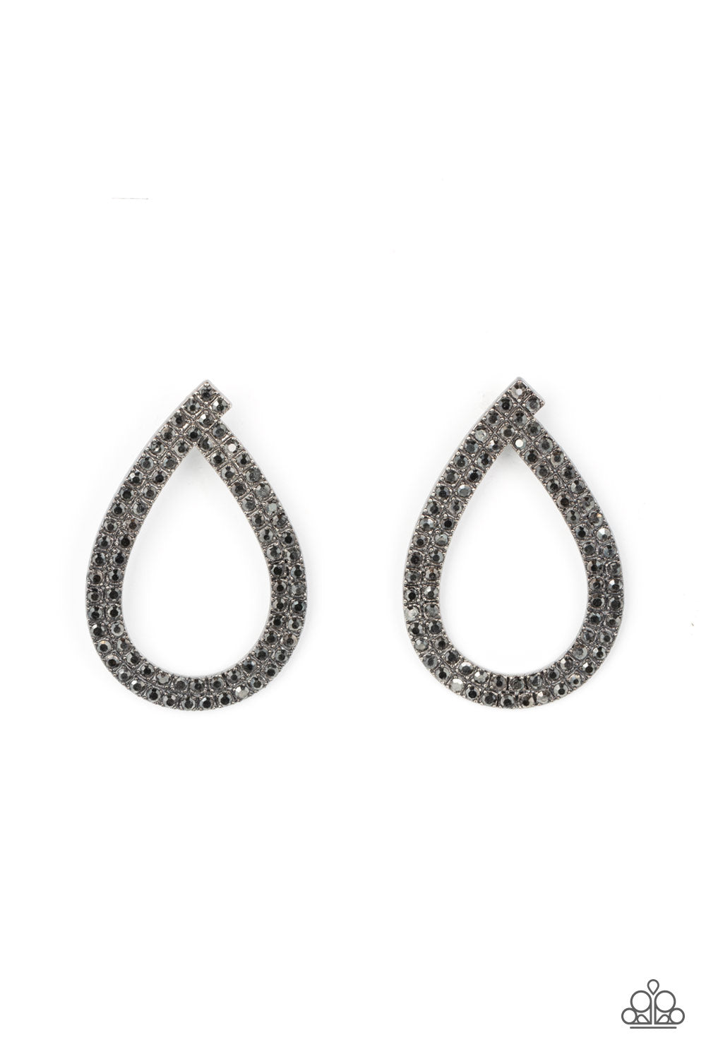 Paparazzi Diva Dust - Black Earrings