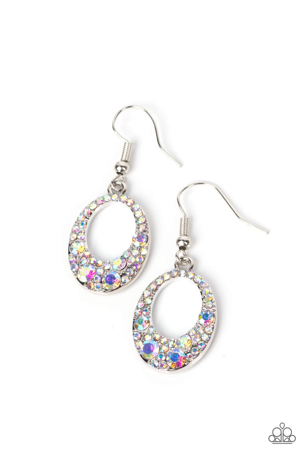 Paparazzi Showroom Sizzle - Multi Iridescent Earrings