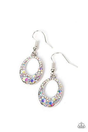 Paparazzi Showroom Sizzle - Multi Iridescent Earrings
