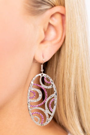 Paparazzi Seize the DAZE - Pink Earrings