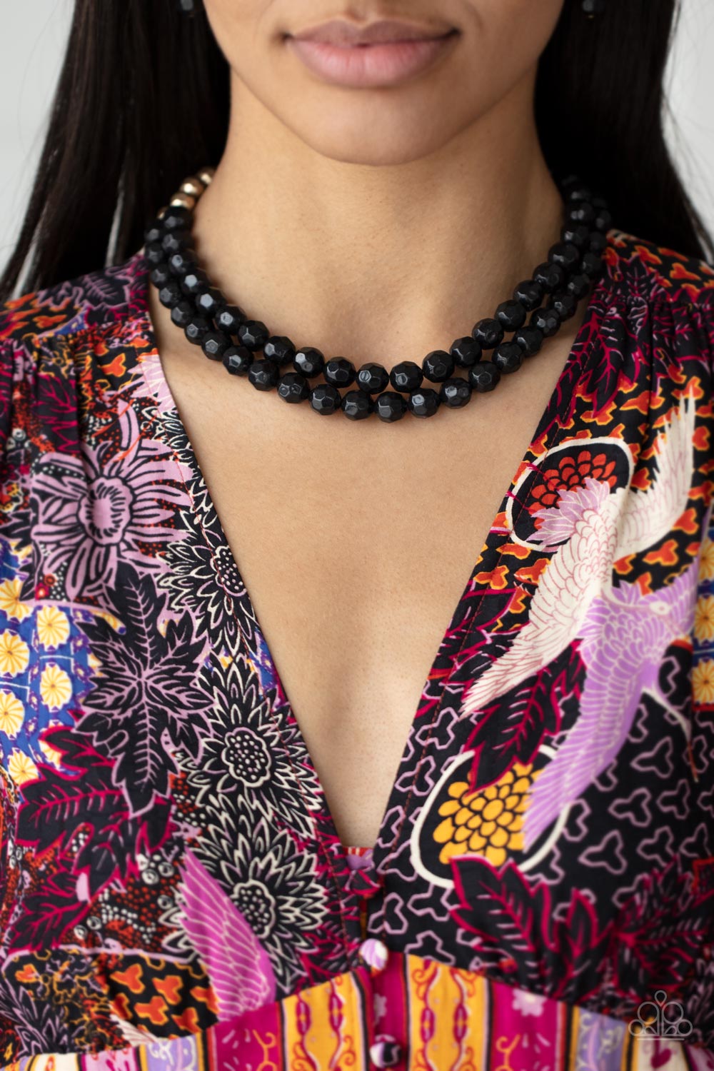 Paparazzi Greco Getaway - Black Necklace