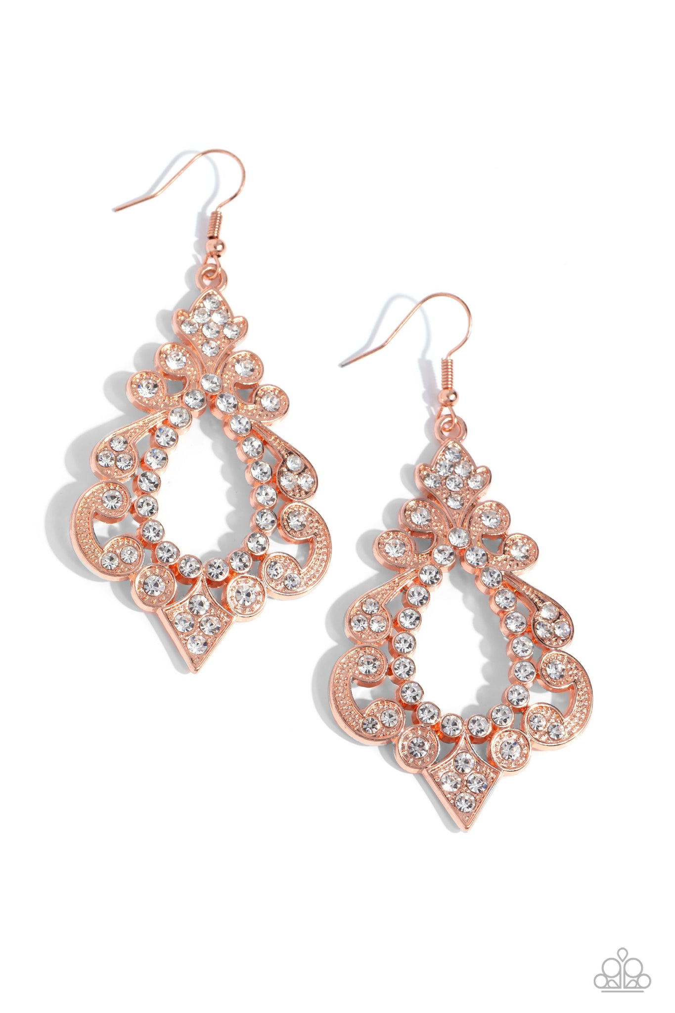 Paparazzi Fit for a DIVA - Copper Earrings