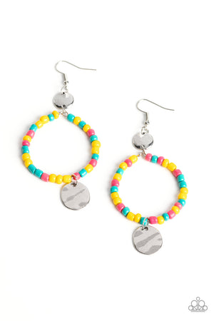 Paparazzi Cayman Catch - Yellow Earrings