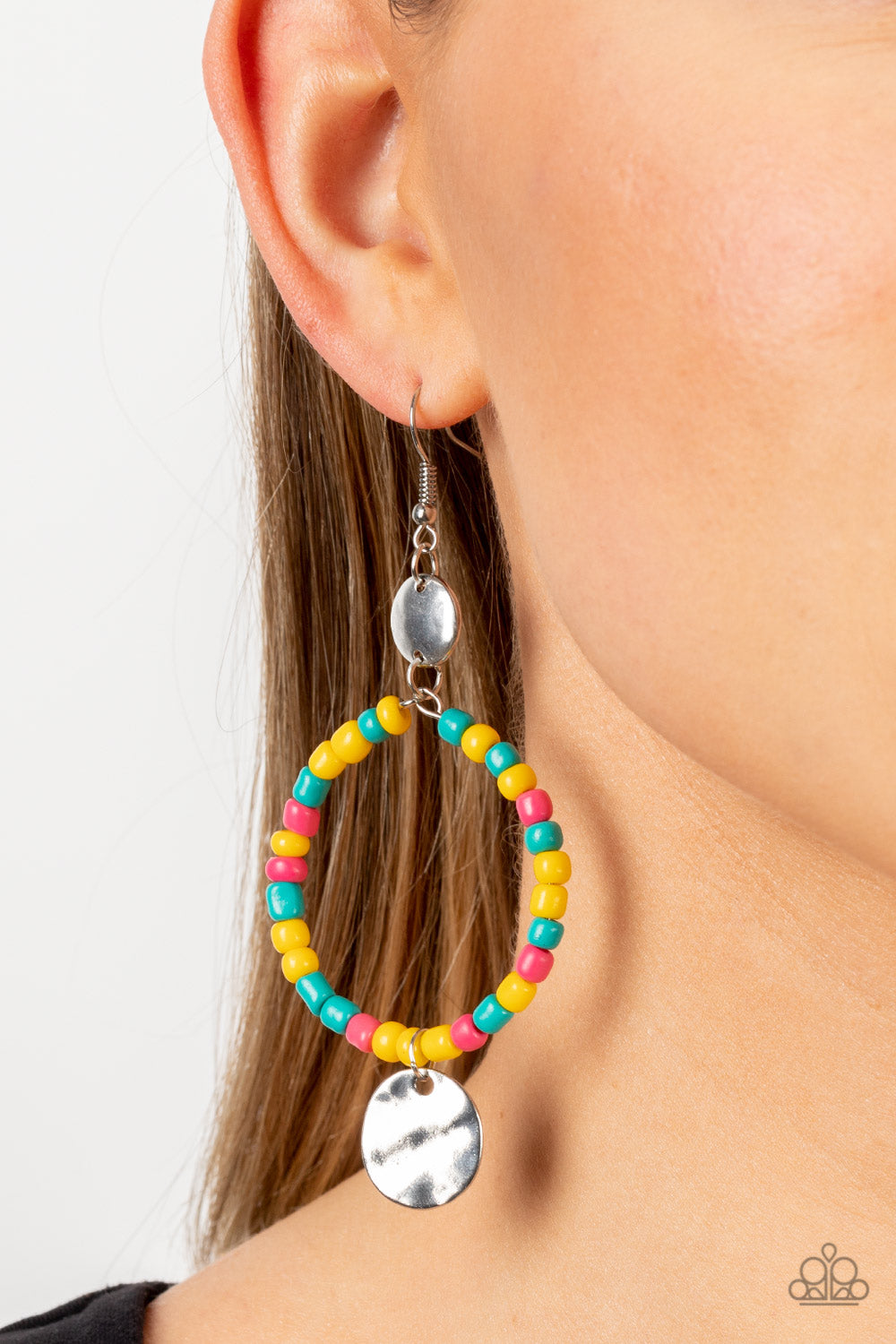 Paparazzi Cayman Catch - Yellow Earrings
