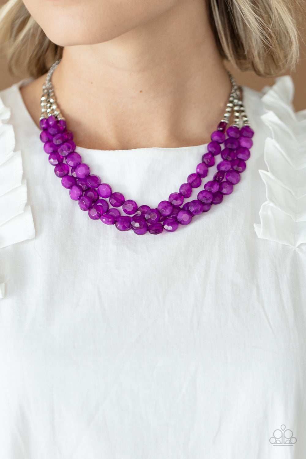 Paparazzi Pacific Picnic - Purple Necklace