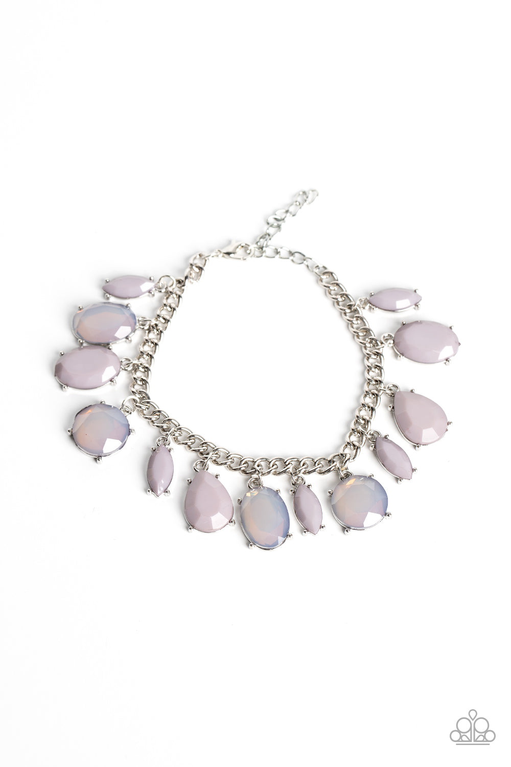 Paparazzi Fairytale Fortuity Silver Necklace & Serendipitous Shimmer Silver Bracelet