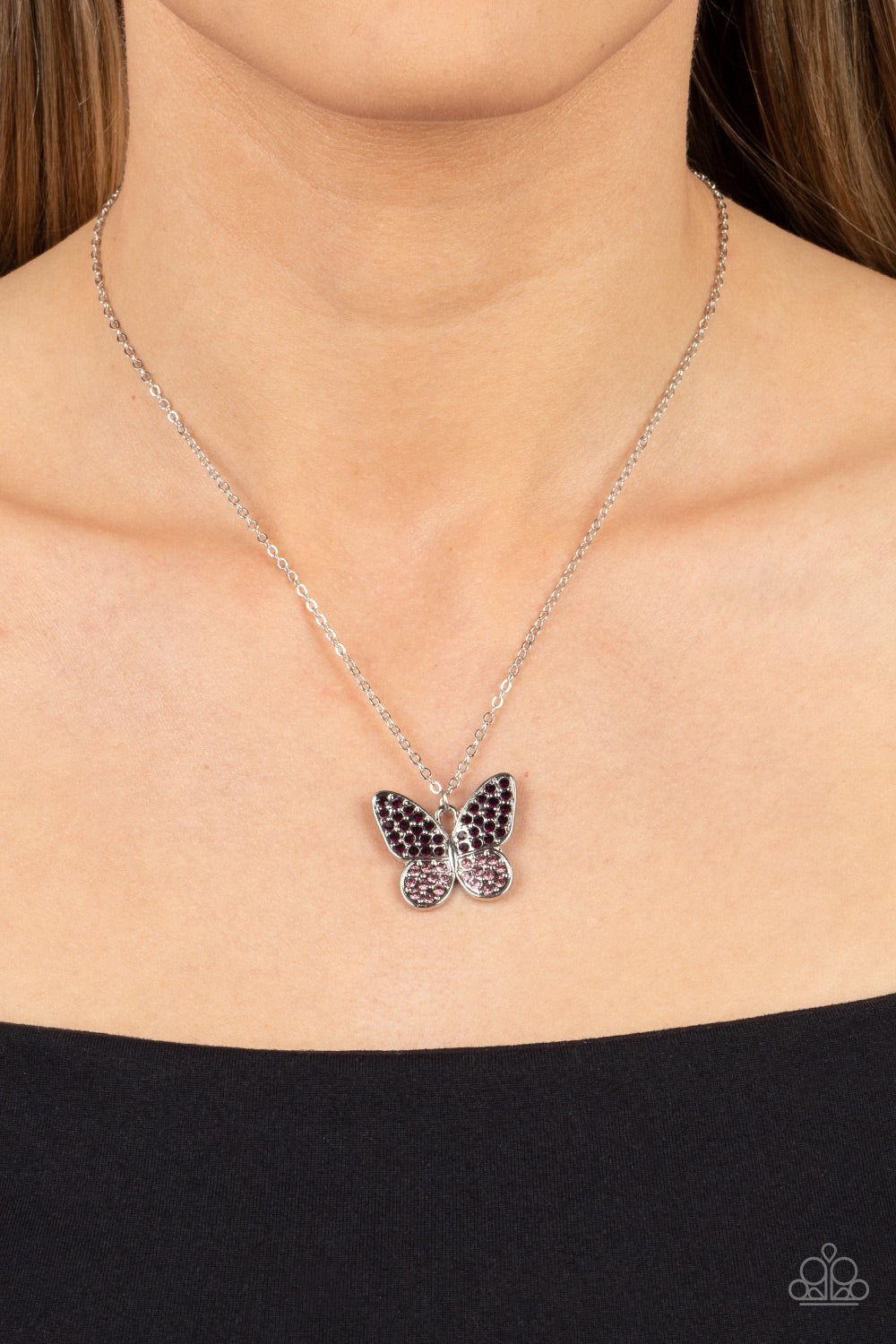 Paparazzi Flutter Forte - Purple Necklace
