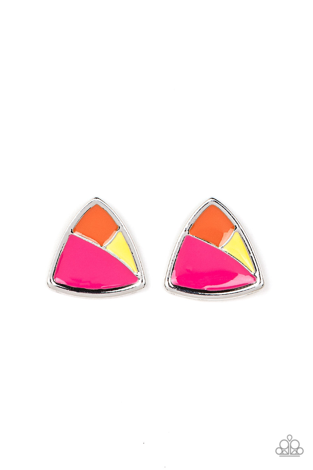 Paparazzi Kaleidoscopic Collision - Multi Post Earrings