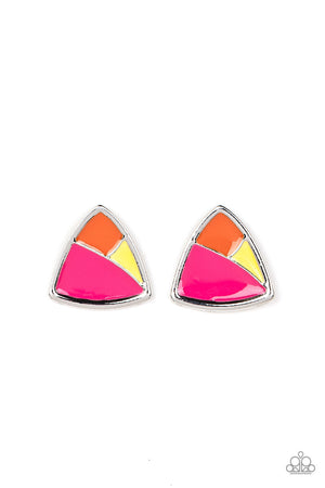 Paparazzi Kaleidoscopic Collision - Multi Post Earrings