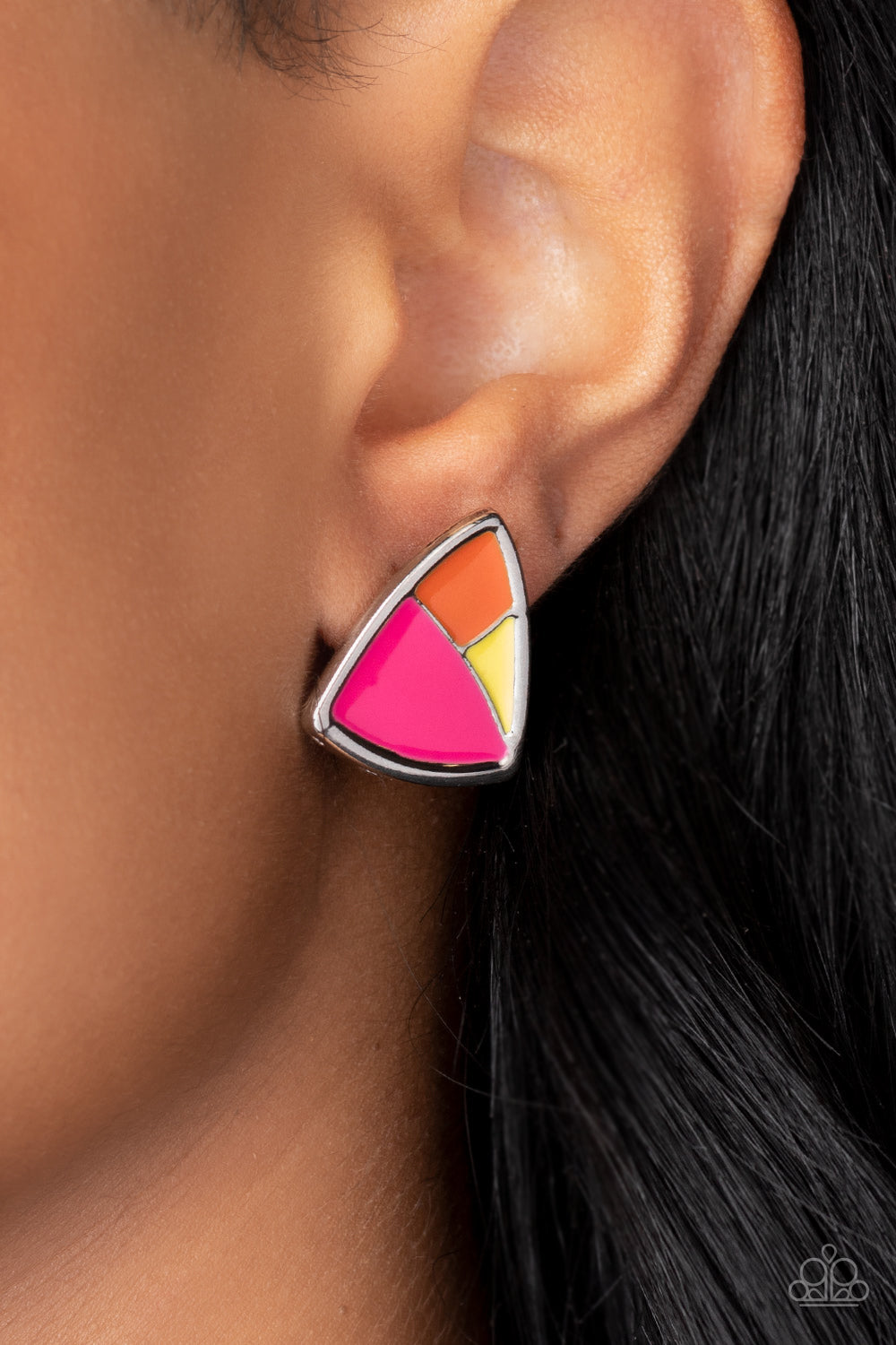 Paparazzi Kaleidoscopic Collision - Multi Post Earrings