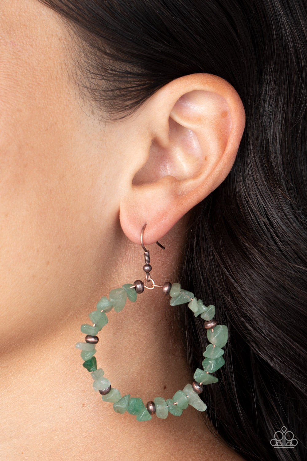 Paparazzi Mineral Mantra - Green Earrings
