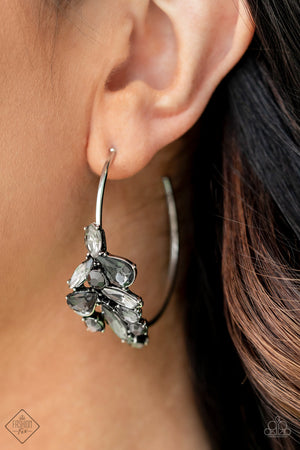 Paparazzi Arctic Attitude - Silver Earrings