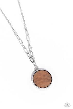 Paparazzi WOODnt Dream of It - Brown Necklace