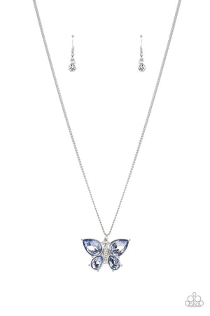Paparazzi Butterfly Beatitude Blue Bracelet & Free-Flying Flutter Blue Necklace