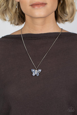 Paparazzi Butterfly Beatitude Blue Bracelet & Free-Flying Flutter Blue Necklace