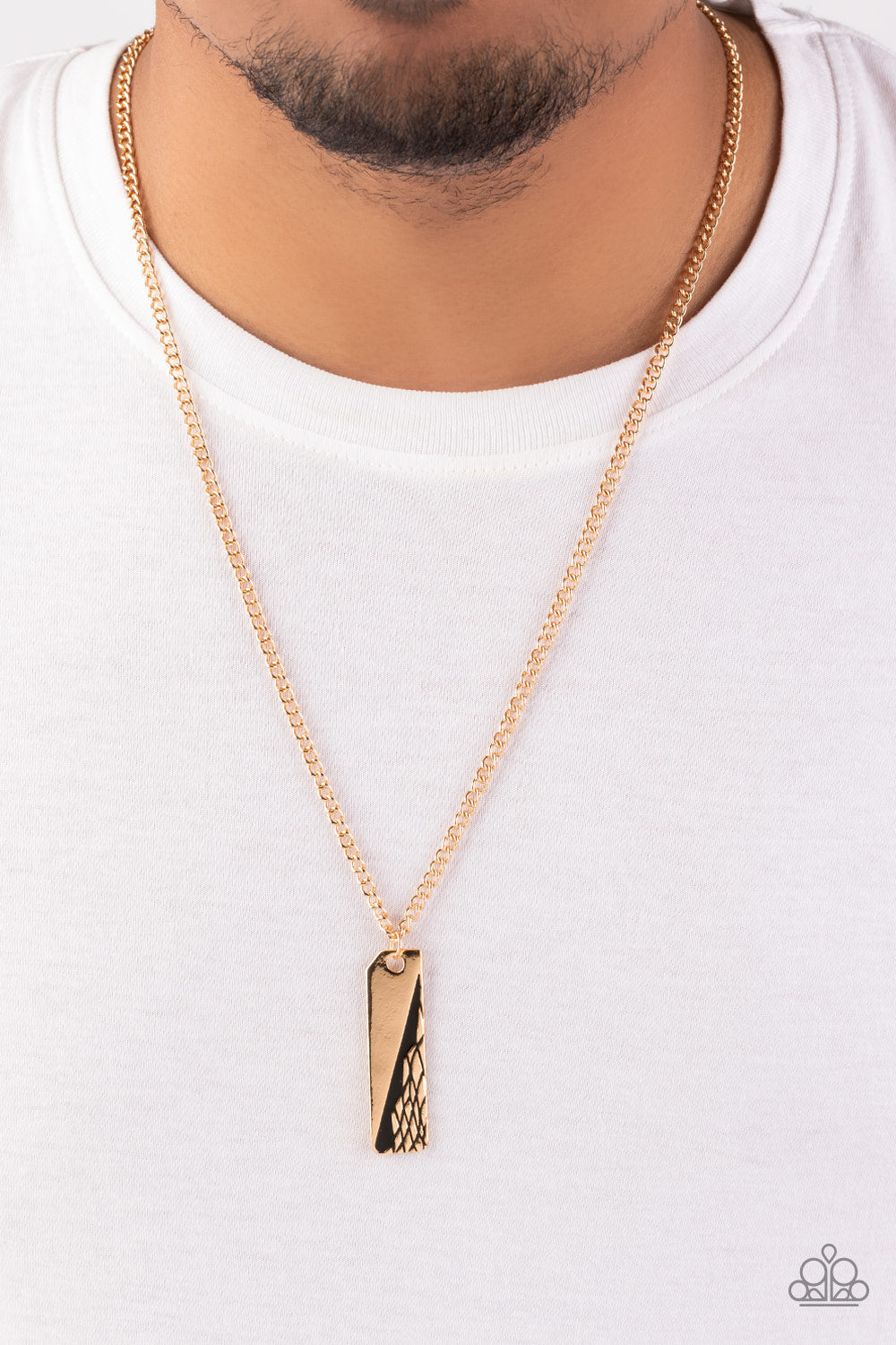 Paparazzi Tag Along - Gold Urban Necklace