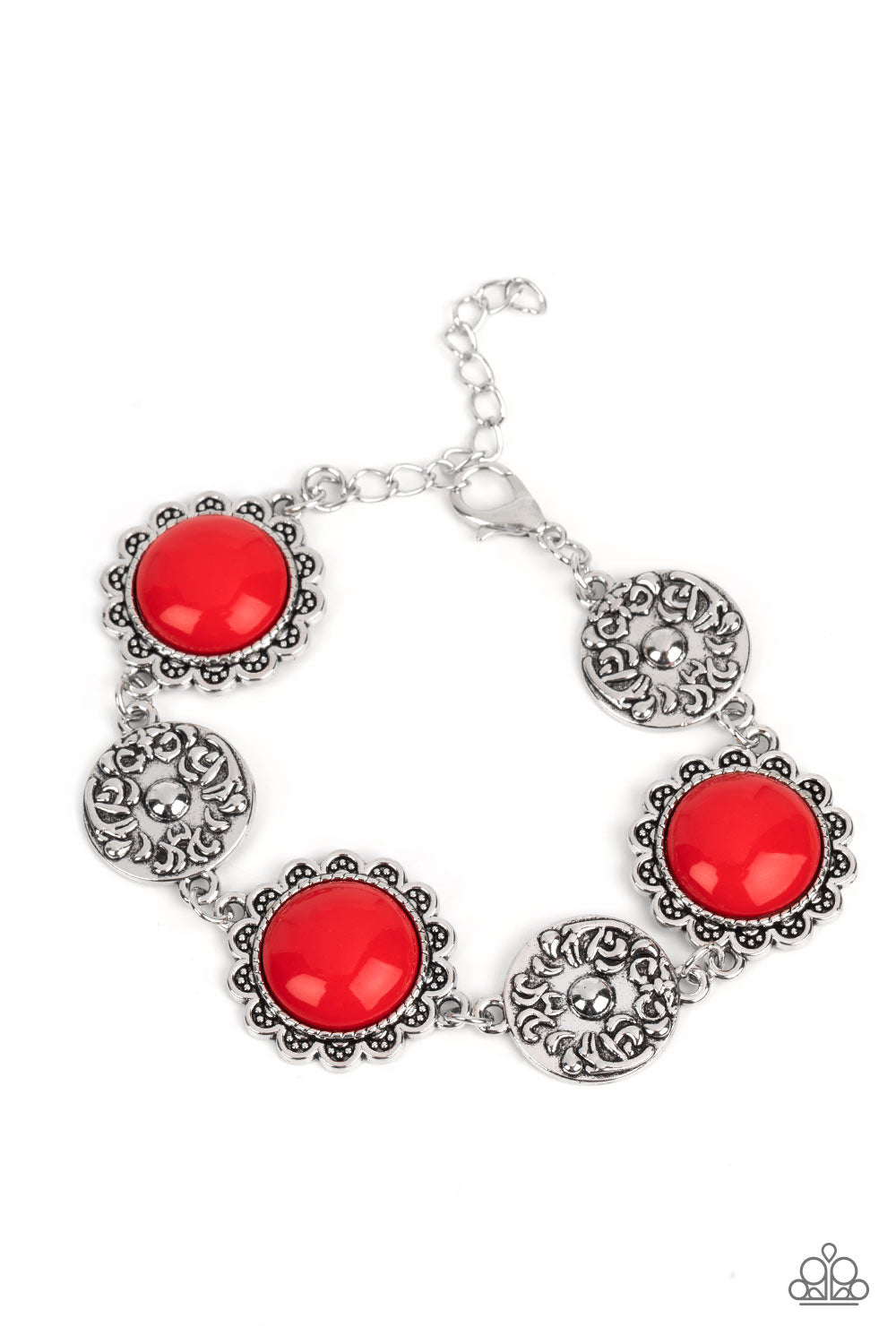 Paparazzi Poppy Persuasion Red Necklace & Positively Poppy Red Bracelet