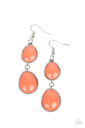 Paparazzi Mediterranean Myth - Orange Earrings