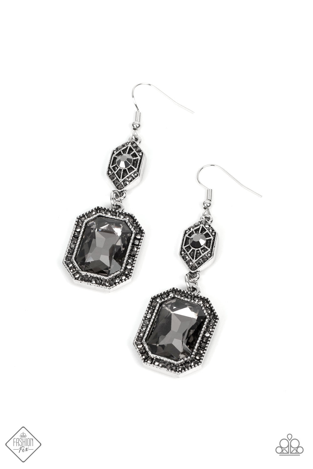 Paparazzi Starry-Eyed Sparkle - Silver Earring