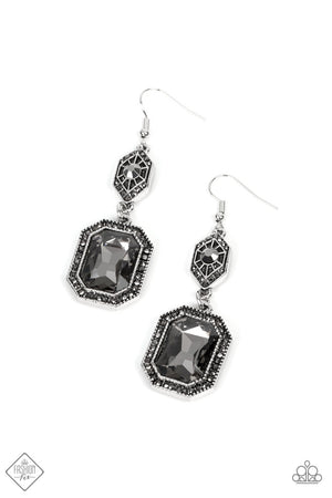 Paparazzi Starry-Eyed Sparkle - Silver Earring