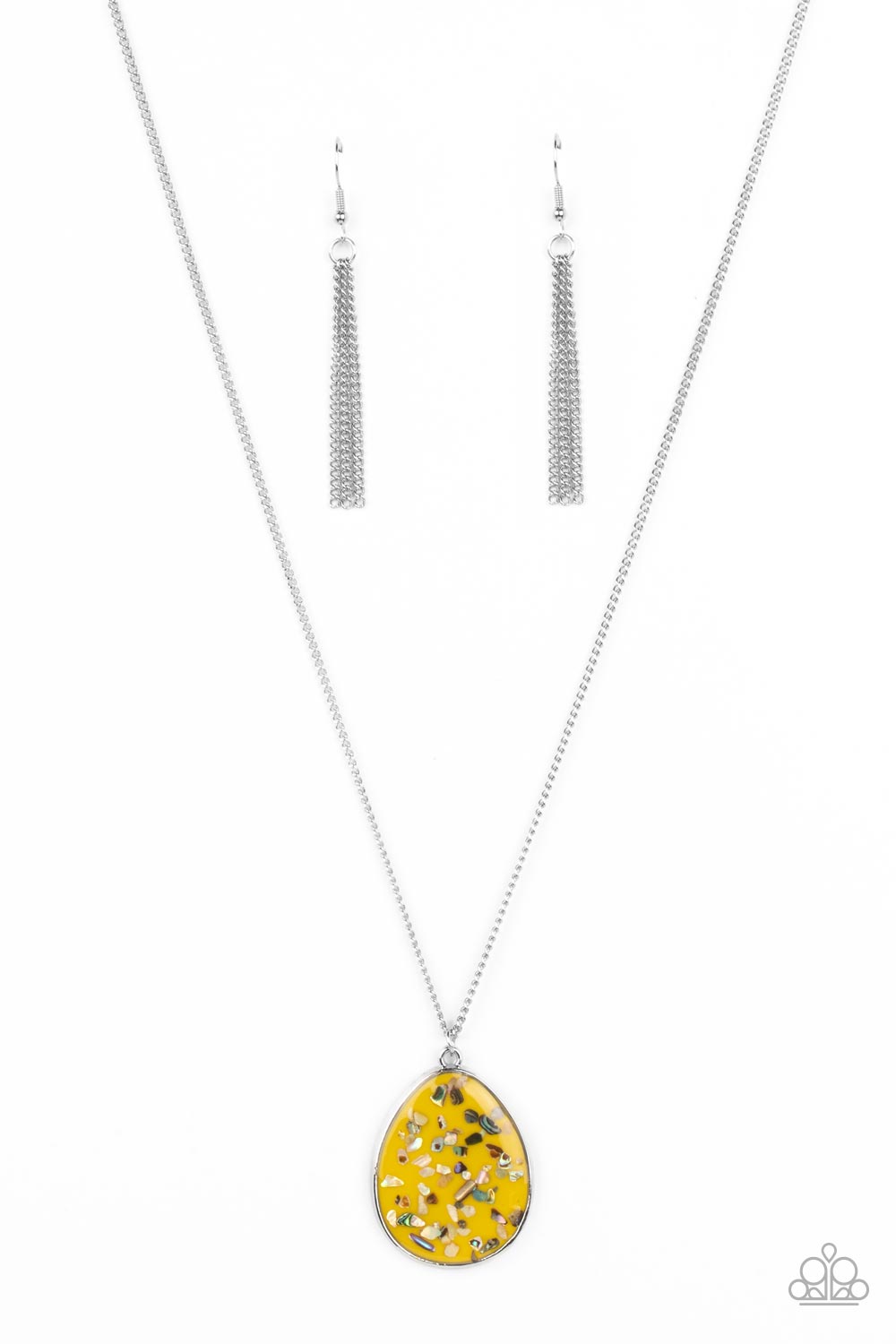 Paparazzi Shimmering Seafloors - Yellow Necklace