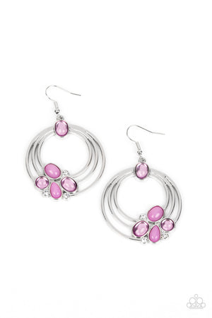 Paparazzi Dreamy Dewdrops - Purple Earrings