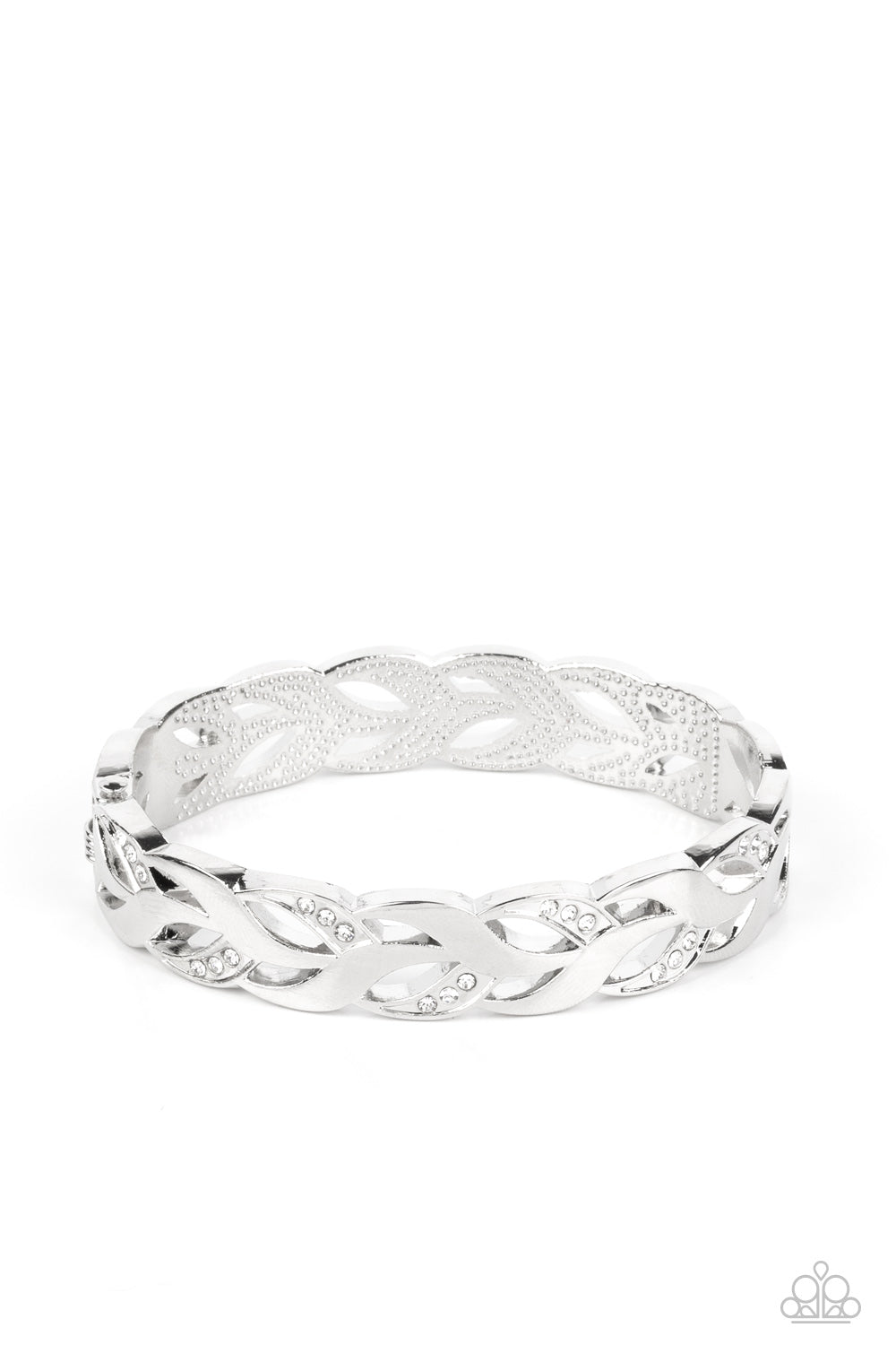 Paparazzi Editor-in-LEAF - White Bracelet