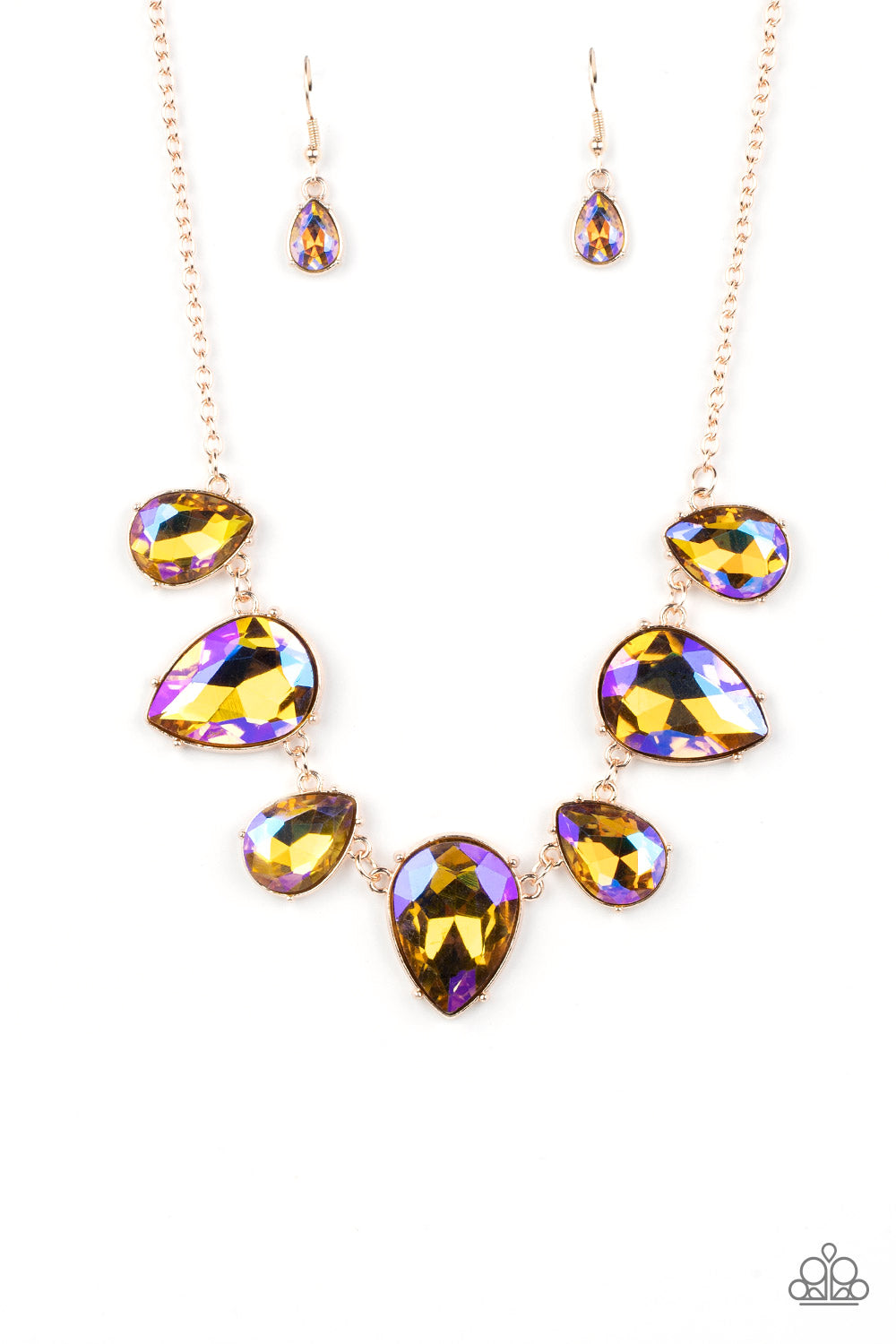 Paparazzi Otherworldly Opulence - Multi Gold Necklace