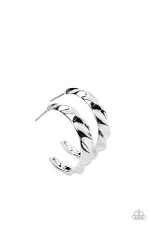 Paparazzi HOOP it Up - Silver Mini Hoop Earrings